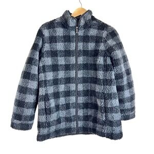 Lands' End Buffalo Plaid Jacket - Cozy w Primaloft (M/P 10-12) Cabincore Outdoor